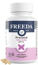 FREEDA Prenatal Vitamin - Kosher Prenatals - Demir ile Prenatal Vitaminler, Prenatal Folic Asit, Choline, D - Bir Daily Pre Natal Multivitamin Desteği Hamile & Lactating Women (250)