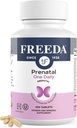 FREEDA Prenatal Vitamin - Kosher Prenatals - Demir ile Prenatal Vitaminler, Prenatal Folic Asit, Choline, D - Bir Daily Pre Natal Multivitamin Desteği Hamile & Lactating Women (250)