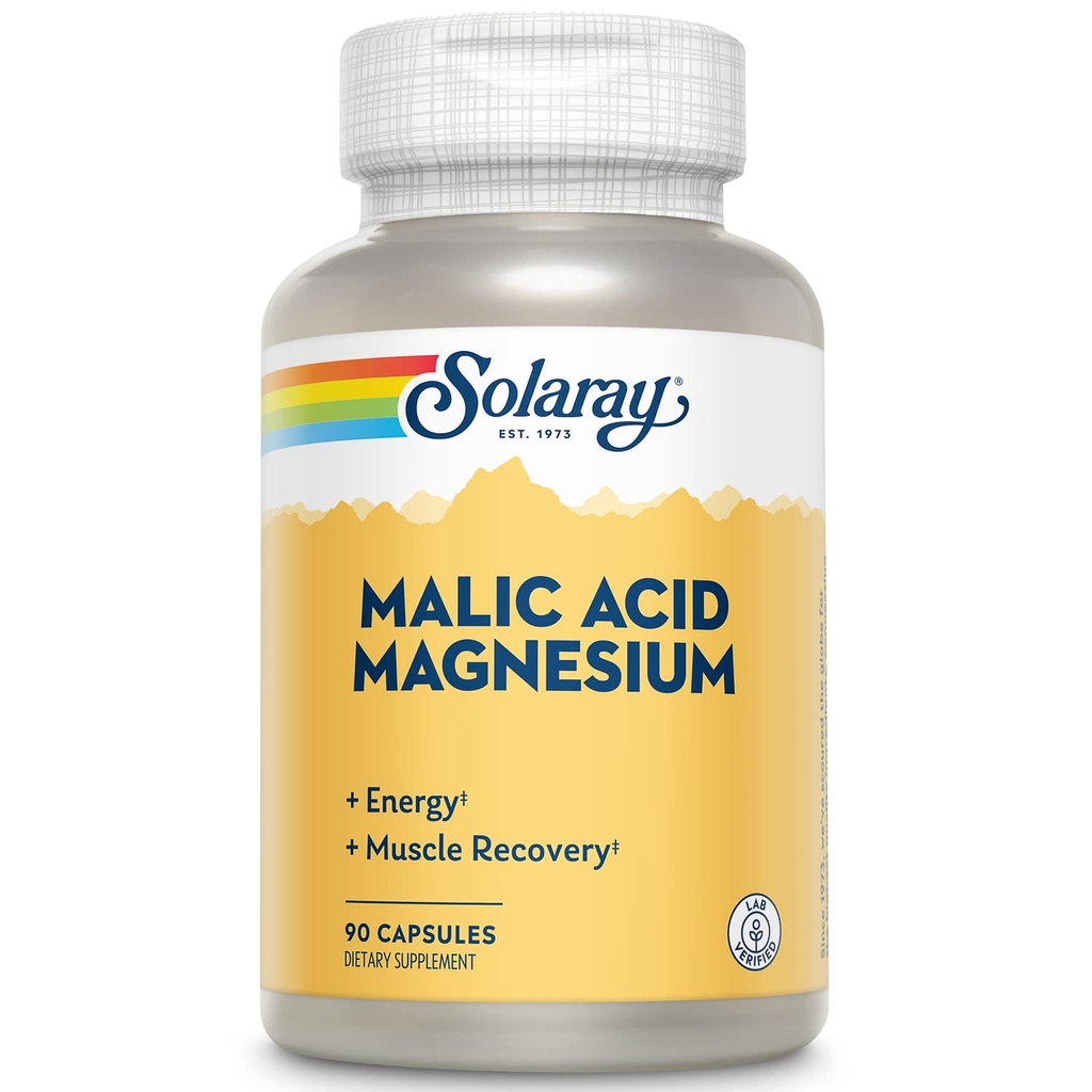 Solaray Malic Acid με μαγνήσιο 90 CT