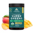 Ancient Nutrition SuperGreens Powder with Probiotics, Organic Mango Flavor Greens, Made from Real Fruits, Fruits and Herbs, Digestive and Energy Support, 25 Servings, 6.8oz