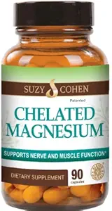 Chelated Magnezyum Capsules - Destekler Nerve ve Muscle Function - 90 Capsules - Suzy Cohen, RPh