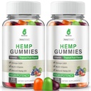 Hemp Gummies for Sleep, Pain, Anxiety - High Potency Advanced Extra Strength with Pure Natural Hemp Oil - Hеmp Gummy for Adults, Vegan Sugar Free (2 Packs)