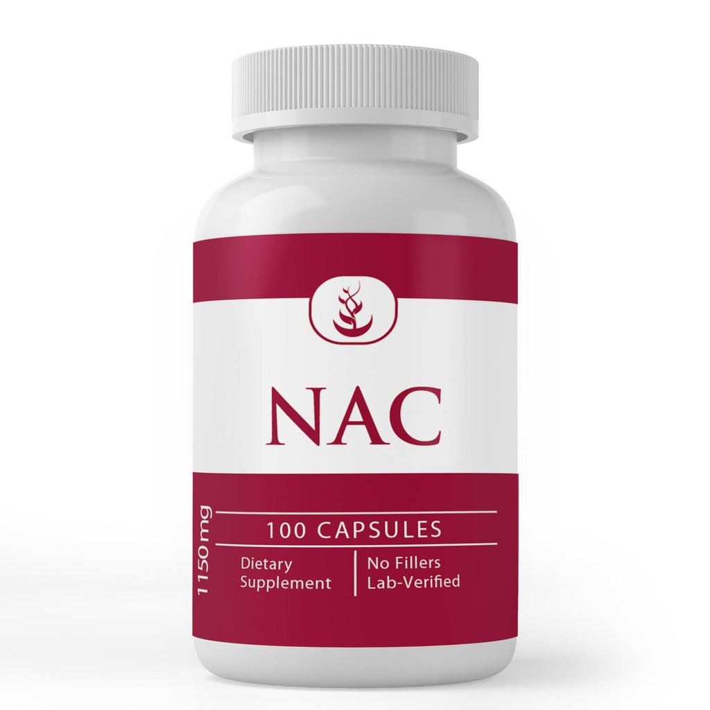 PURE ORIGINAL INGREDIENTS N-Acetyl L-Cysteine NAC, (100 Capsules) Her zaman Pure, No Wordss Or Fillers, Lab TY