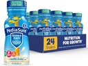 PediaSure Grow & Hold with Immune Support, 27 Vitamins & Minerals for Kids, 7g Protein, Non-GMO, Gluten-Free, Vanilla, 8-fl-oz Şişe, 24 Paket