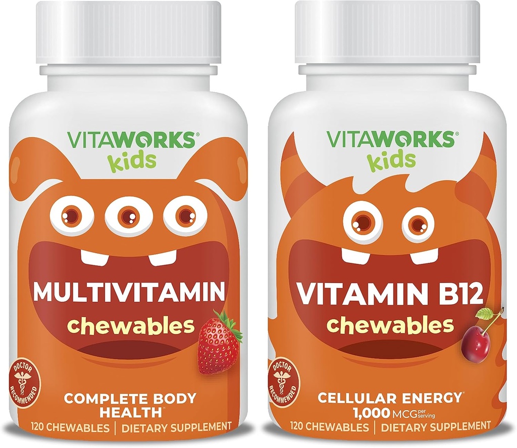 Kids Multivitamin Chewables + Vitamin B12 Chewables Bundle