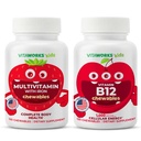Çocuklar Multivitamin Chewables + Vitamin B12 Chewables Sche