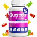 Quercetin Gummies by BioVitalica - Quercetin with Bromelain Vitamin C and çinko & Elderberry + Vitamin D3-5 in 1 Immune Support - Çinko Quercetin 750 mg for Kids and Yetişkinler (1)