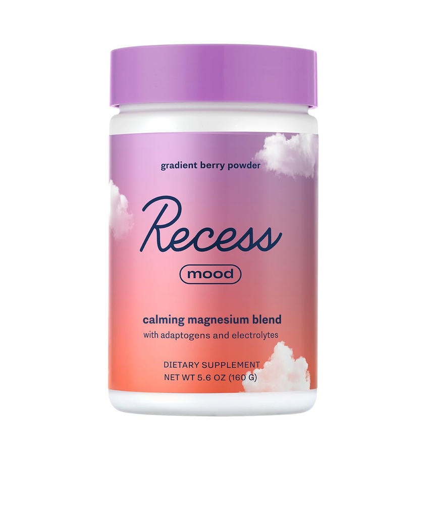 Mood Toz, Calming L-Threonate Mix with Passion Flower, L-Theanine, Electrolytes, Magnezyum Calm Support Toz Supplement - Gradient Berry 28