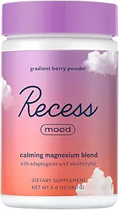Mood Toz, Calming L-Threonate Mix with Passion Flower, L-Theanine, Electrolytes, Magnezyum Calm Support Toz Supplement - Gradient Berry 28