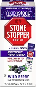 Stone Stopper Drink Mix, Wild Berry, Kidney Stone Prevention, Oxalate Protector, Alkali Citrate Support, Αναπτύχθηκε από ουρολόγους για τη βελτίωση της ενυδάτωσης και την υποστήριξη της υγείας των νεφρών, 7 ημέρες προσφοράς