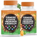Turmeric Moringa Supplement | Ginger, Boswellia, Saffron, Kutsal Basil-Ceylon Cinnamon, Quercetin, Tart Cherry- 240 Count
