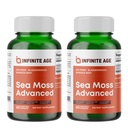 INFINITE AGE 2 Συσκευασία των 1250mg Sea Moss Advanced Superfood Κάψουλες, 120 Count - High-Potency, Vegan, Made in The USA - Irish Seamoss, Bladderwrack, Burdock Root - Συνολική Υγεία, Ανοσία Υποστήριξη