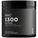 Toniiq 1300 mg NAC - 2 Ay Supply - Min.98+ Test Edildi - Ultra High Strength Bio kullanılabilir NAC Cysteine Supplement - 120 Vegetarian N Acetyl Cysteine Capsules -Lab Tested TQ
