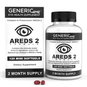 AREDS 2 SoftGels, 500 mg C, 400 IU Vitamin E, 10 mg Lutein, 2 mg Zeaxanthin, 80 mg çinko, 2 mg Copper - Supports Eye Health - 120 Mini SoftGels (İki Ay Supply)