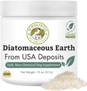 Wholistic Pet Organics Diatomaceous Earth - Köpekler ve Kediler için Gıda Sınıfı - 13 Oz - Multi Use Toz - Pet Güvenli Non-Chemical Freshwater Sourced Silica Supports General Health - Freshly Made in USA