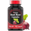 Beet Root Capsules 1500 Mg - 100 Capsules | Beet Root Toz Ekstraksiyon Capsules | Non-GMO & Gluten-Free | Amerika'da Üretildi | TNVitamins