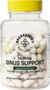 Beekeeper's Naturals All Natural Sinus Support for Yetişkinler, Mevsim Nasal Care Relief with Propolis, Quercetin, Bromelain, Nettle Leaf, & Vegan Capsule, Blocks or Suppresses Histamine, 60 ctamine