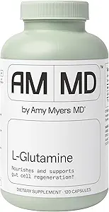 Amy Myers MD L-Glutamine Capsules - Hücre Sağlık Supplement - Stomach Yardımı için Gut Cleanse & Soothing Support - Sağlıklı Kas Desteği - Yetişkin Health Supplement