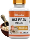 Tnvitamins Oat Bran Tabletleri | 365 Tablet x 1000 MG Tablet başına | Oat Fiber Tabletler | ► & Diyetsel Fiber Supplement | Mayıs Destek Digestive Health