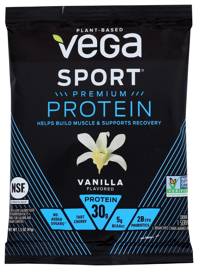 Vega Sport Performance Protein Powder, Vanilla, 1.5 Ounce