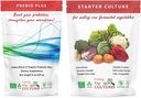 Κοπή καλλιέργεια ακρών Prebio Plus Prebio Fiber σκόνη καλύτερο προσαρμοσμένο μείγμα των οργανικών προβιοτικών ινών συμπλήρωμα διατροφής 8 oz