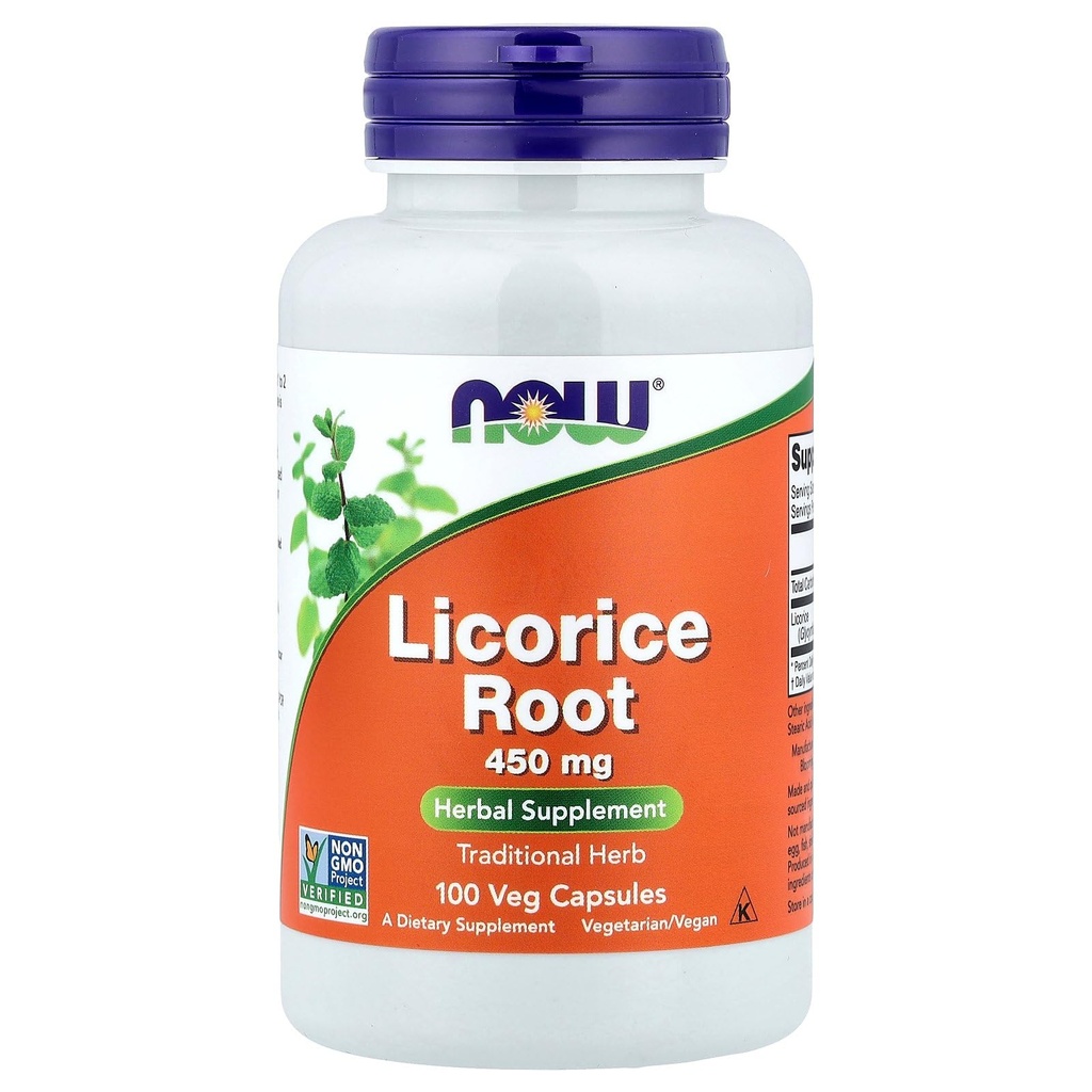 Şimdi Gıdalar, Licorice Root 450 mg 100 CAPS