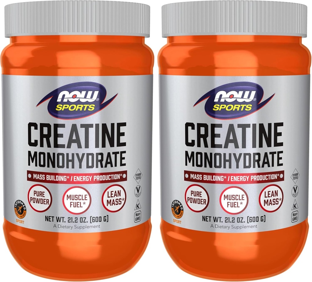 Şimdi Spor Beslenmesi, Kretine Monohidrat Toz, Mass Building */Energy Production*, 21.2-Ounce (Pack of 2)