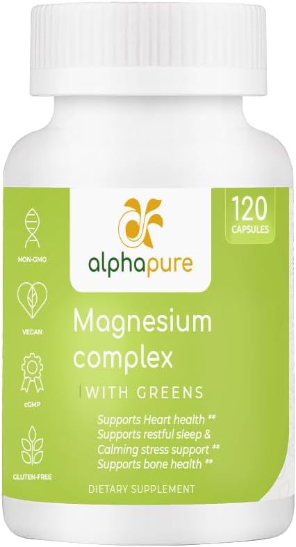 Greens ile Magnezyum Glycinate, Magnezyum Gluconate ve Magnezyum Malate, Üçüncü Parti Test Edildi 250 mg Elemental Magnezyum Per Service, Üçüncü Parti Test Edildi. Ayrıca beş Yeşil Magnezyum'de Zengin