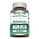 Amazing Formulas Melatonin Supplement | Unflavored | 5 Mg | 180 Tablet | Non-GMO | Gluten Free | Made in USA