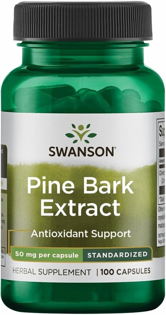 Swanson Pine Bark 50 Milligramı 100 Capsules