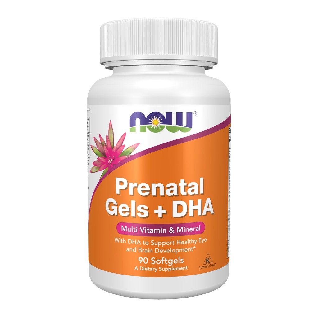 Şimdi Tamamlar, Prenatal Gels + DHA hizmet başına 250 mg DHA ile, artı Borage Oil (GLA), 90 Softgels