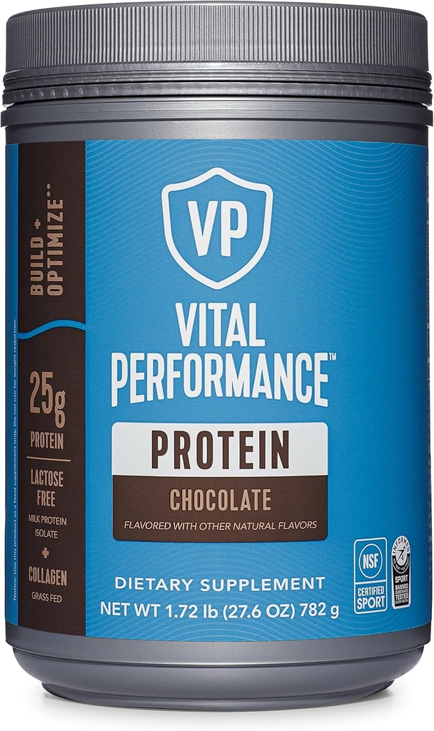 Vital Proteins Performans Toz, Collagen Peptides & Protein Isolate Toz, NSF Spor, Çikolata, 1.72lb