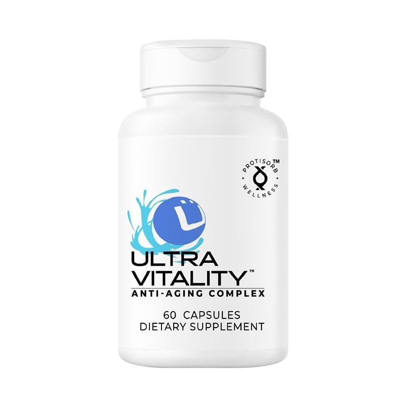 UltraVitality Longevity Support Formula – Fisetin, Curcumin, Quercetin & Beta-Glucan – Υποστηρίζει Cellular & Γνωστική Υγεία Υγιεινή γήρανση – 60 κάψουλες