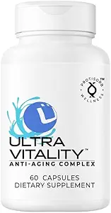 UltraVitality Longevity Support Formula – Fisetin, Curcumin, Quercetin & Beta-Glucan – Destek Hücreleri ve Bilişsel Sağlık Sağlıklı Ağlama – 60 Capsules