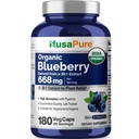NusaPure Blueberry συμπυκνωμένο 20.000mg - 180 Veggie Σκόνη καπάκια (Extract 30:1, 100% χορτοφάγους, μη-GMO)