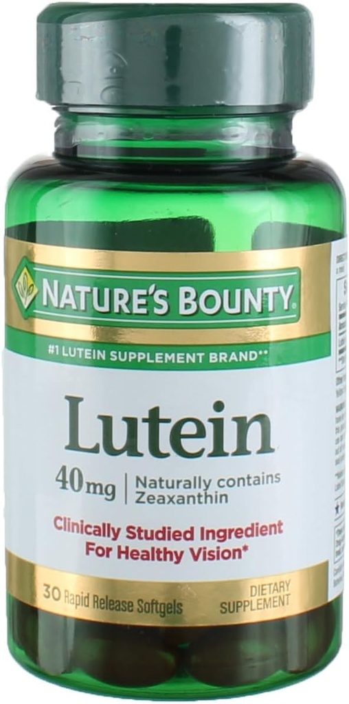 Nature's Bounty Lutein Softgels, 30 sayı (Pack of 2)