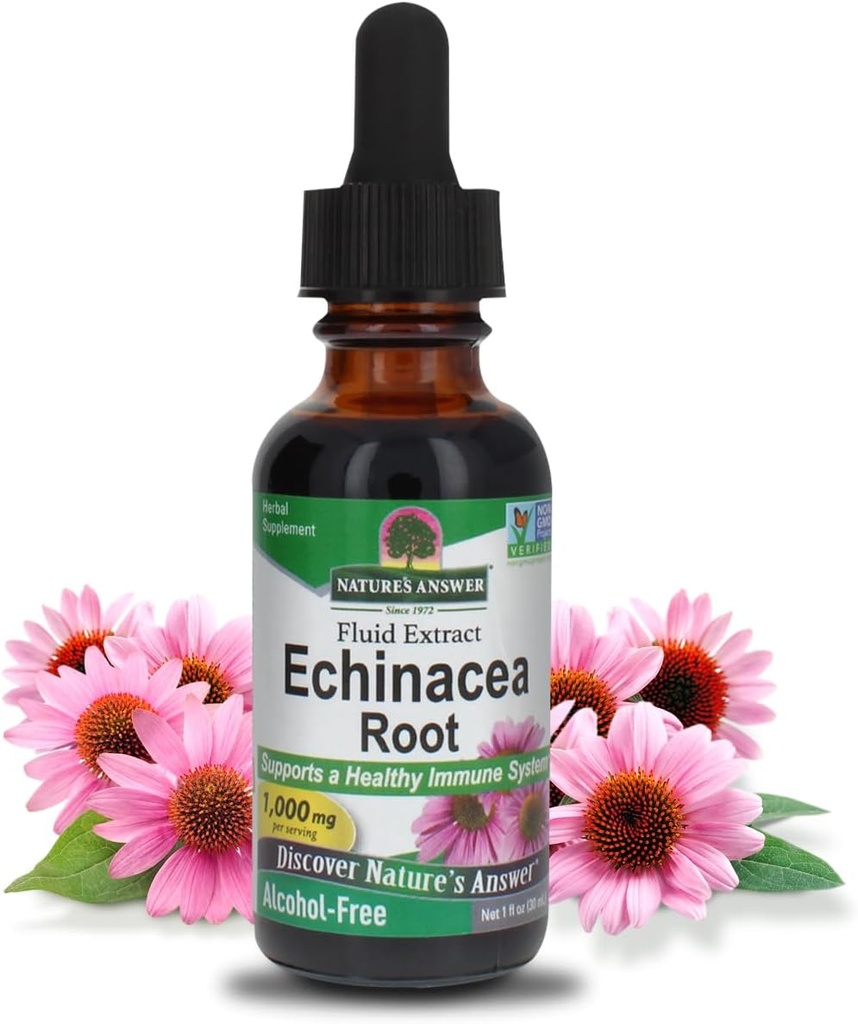 Απάντηση της φύσης Echinacea Αλκοόλ ελεύθερο εκχύλισμα 1 ρευστή ουγγιά 
