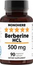 MONOHERB Βερβερίνη HCL 500 mg - 90 Veg Καψάκια