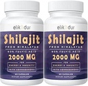 2000 MG Shilajit Supplement,% 100 Pure Shilajit with 85+ Trace Minerals & 60 Fulvic Acid, Boost Energy & Immunity, Vegan, Natural, 120 Capsules
