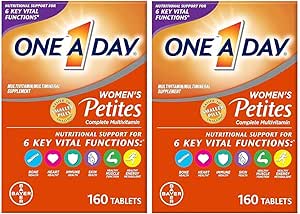 BİR GÜN Kadın Petites Multivitamin, Immune Health Support, B Vitamins, Biotin, Folate (as folic Acid) & More,Tablet, 160 Count (Pack of 2)