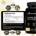 Shilajit Κάψουλες 20.000mg – Αμιγής Shilajit Ιμαλαΐων για άνδρες και γυναίκες – Βιολογικό συμπλήρωμα Φουλβικού οξέος με 85+ Ιχνηλάτηση Ορυκτών – Υψηλής Ικανότητας Φυσική Ενέργεια & Ζωτικότητα Υποστήριξη – 120 Κάψουλες Vegan