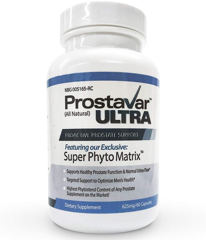 1 Şişe Yeni Orijinal Prostavar Ultra Prostate Support 625 mg 90 Beta-Sitosterol & 320mg Saw Palmetto + Grape Tohum Ekstraksiyon