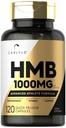 Carlyle HMB Supplement for Men & Women | 1000 mg | 120 Capsules | Advanced Athlete Formula | Non-GMO and Gluten Free