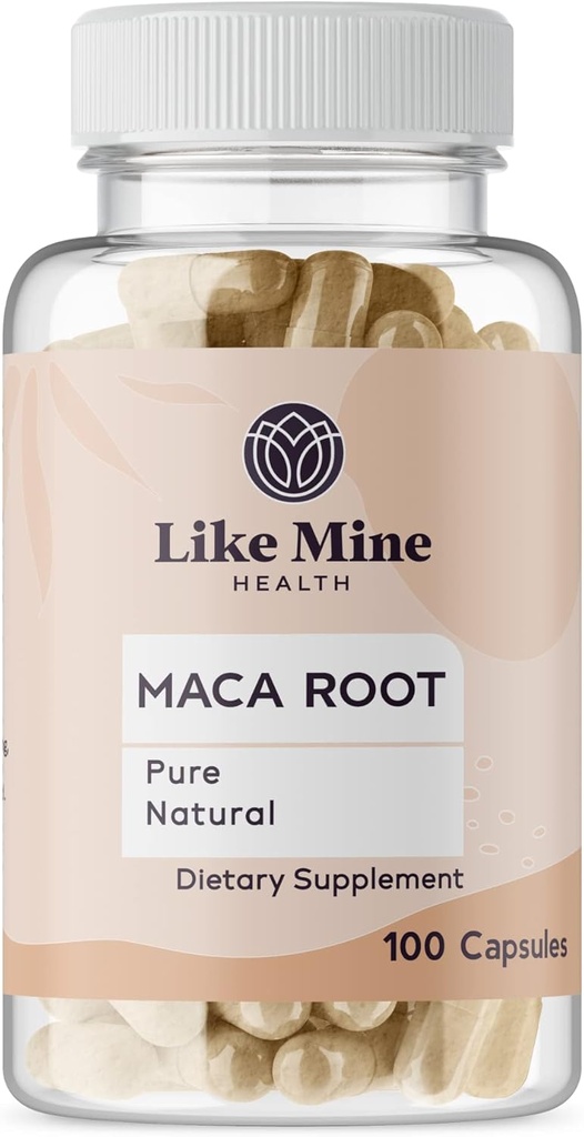 Mine Maca Root (100 Capsules) Pure, No Fillers, Single Materials