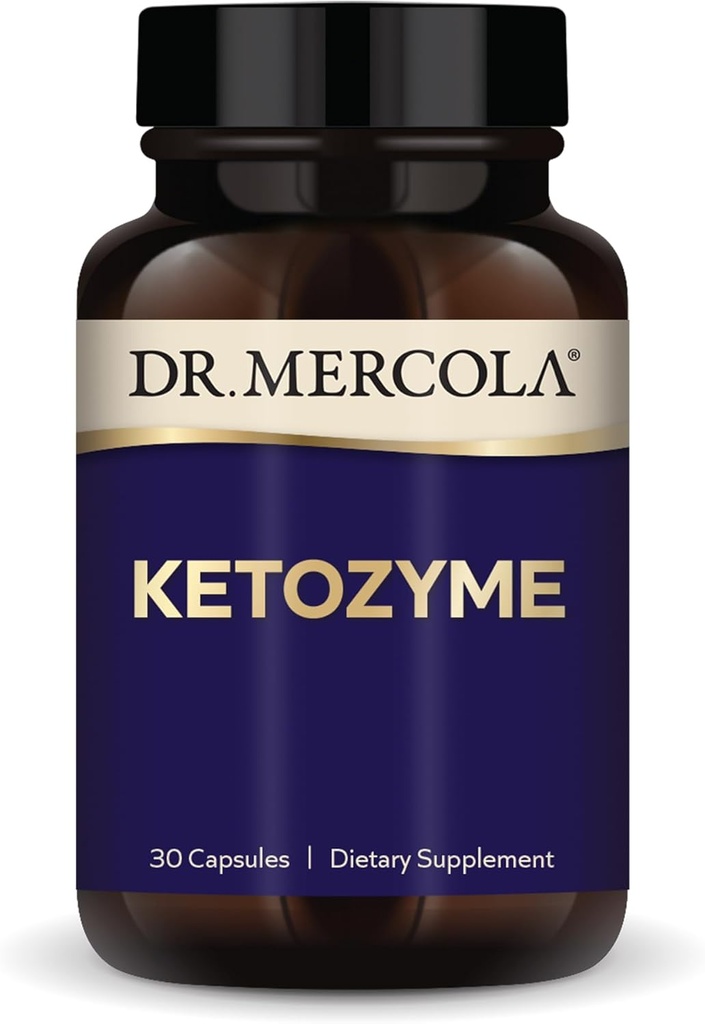 Δρ. Mercola Ketozyme, 30 Κάψουλες, Μη ΓΤΟ, Χωρίς γλουτένη, Χωρίς σόγια