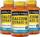 MASON NATURALuba Citrate Plus Vitamin D3, 6 Ay Supply, Kas Fonksiyonları ve Bone Health, 3 Pack