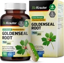BIO KRAUTER Goldenseal Root Capsule 700 mg - 100 Golden Seal Toz Caps - Respiratory & Digestive Support - Vegan, No Fillers