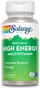 SOLARAY Günlük Yüksek Enerji Multivitamin, Iron Free, Immune System and Energy Support, Whole Food and Herb Base Malzemeler, Erkekler ve Kadınlar Multi Vitamin (30 Hizmetler, 30 VegCaps)