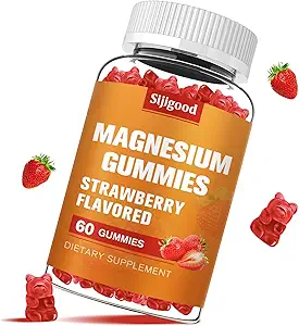 High Abxia Magnezyum Glycinate Gummies 600 mg per Service - 60 Vegan Gummies - Sağlıklı Rahatlama, Kas, Bone, & Energy Support for Yetişkinler için