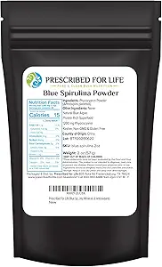 Life Blue Spirulina Toz, Pure Vegan Superfood, Gluten Free, Natural, Non GMO, Blue Algae Toz (Phycocyanin), Protein, Vitaminler ve Antioksis (56g) ile paketlendi